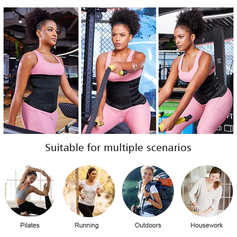 Nebility Sweat Fitness belt for Women Sport Girdle Workout Shapewear