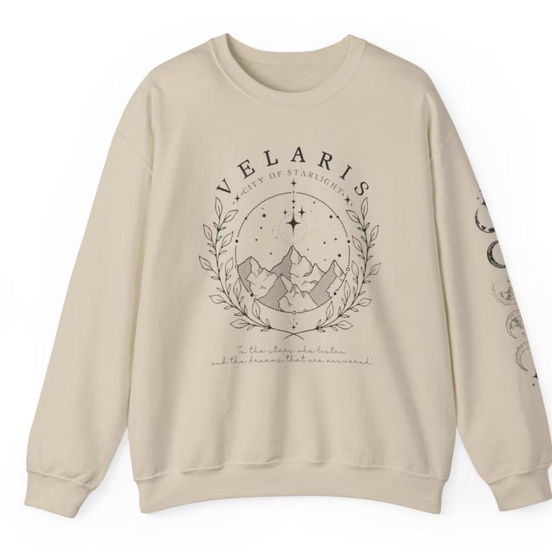 Velaris - The City of Starlight Printed Sweatshirt - The Night Court Acotar City of Starlight Jumper