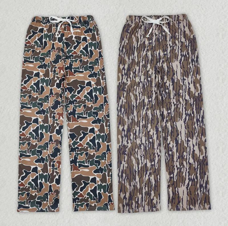 Adult Camouflage Fall Bottom Pants Pajamas Lounge Wear Loungewear Print