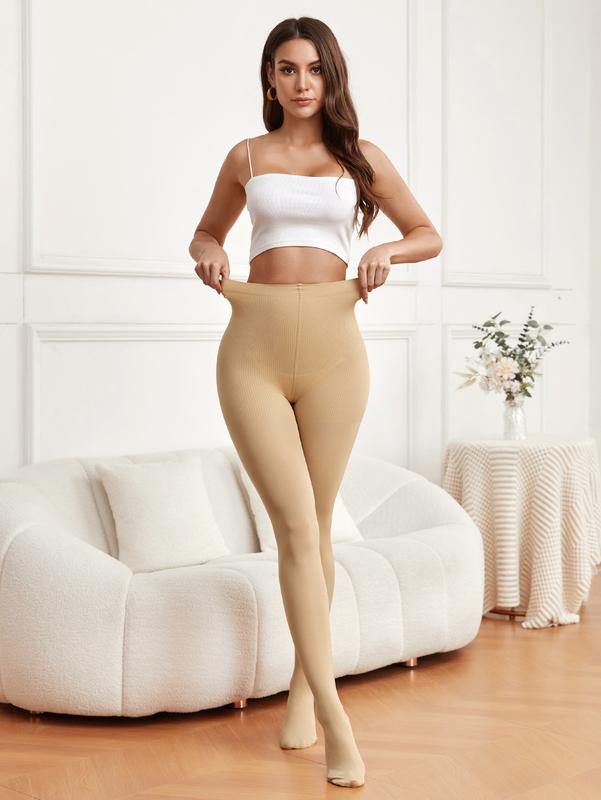 Suprenx Women's Compression Ultra Sheer Thin Control Tummy Pantyhose Fashion Stylish Support Stockings Compressive Tight shapewear Womenswear Gradient