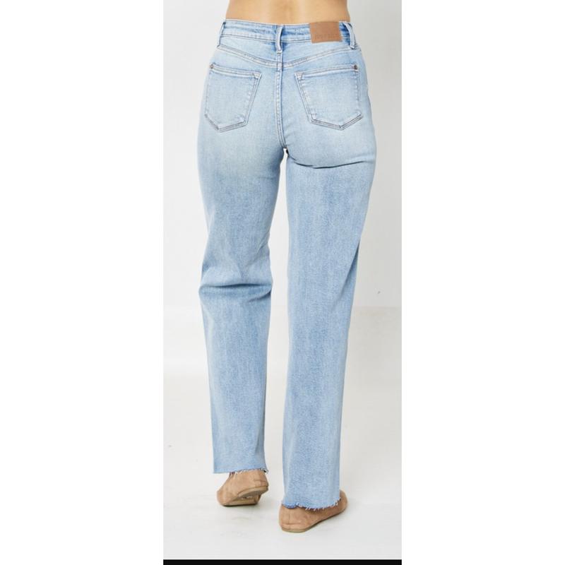 OH, OH - IT'S MAGIC • JUDY BLUE RIGID MAGIC DISTRESSED 90s STRAIGHT LEG JEANS