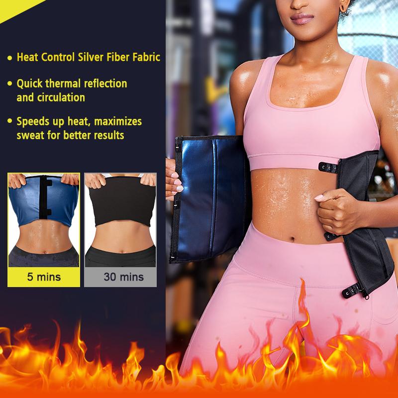 Nebility Sweat Fitness belt for Women Sport Girdle Workout Shapewear