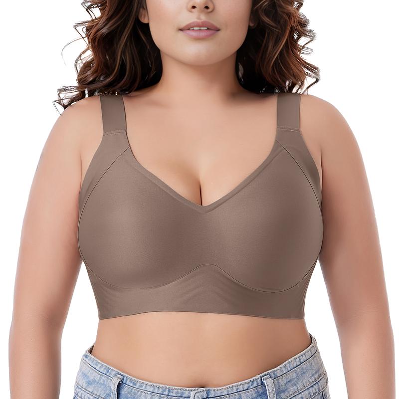 WANAFREE Women Wireless Push Up Bras  Size S to 4XL