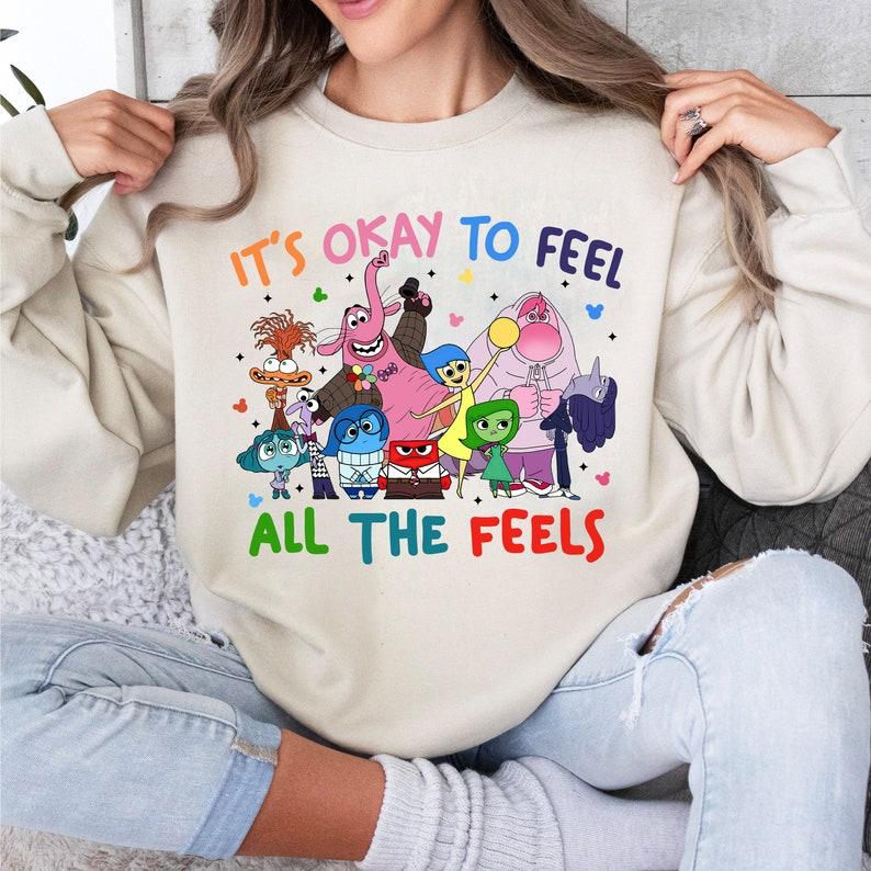 Today I Feel All The Feels Inside Out 2 Shirt, Inside out characters Shirt