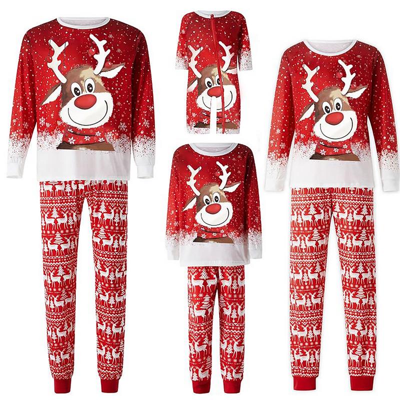 Family Christmas Pjs Matching Sets Women Men Xmas Matching Pajamas for Adults Kids Holiday Xmas Sleepwear Set