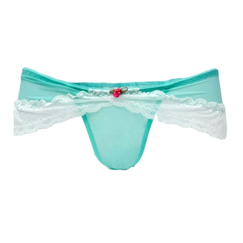 Womenswear Coquette Turquoise Cheeky Underwear Comfort Lady Comfortable fall underwear Fit Mesh Breathable Soft Spandex Panty