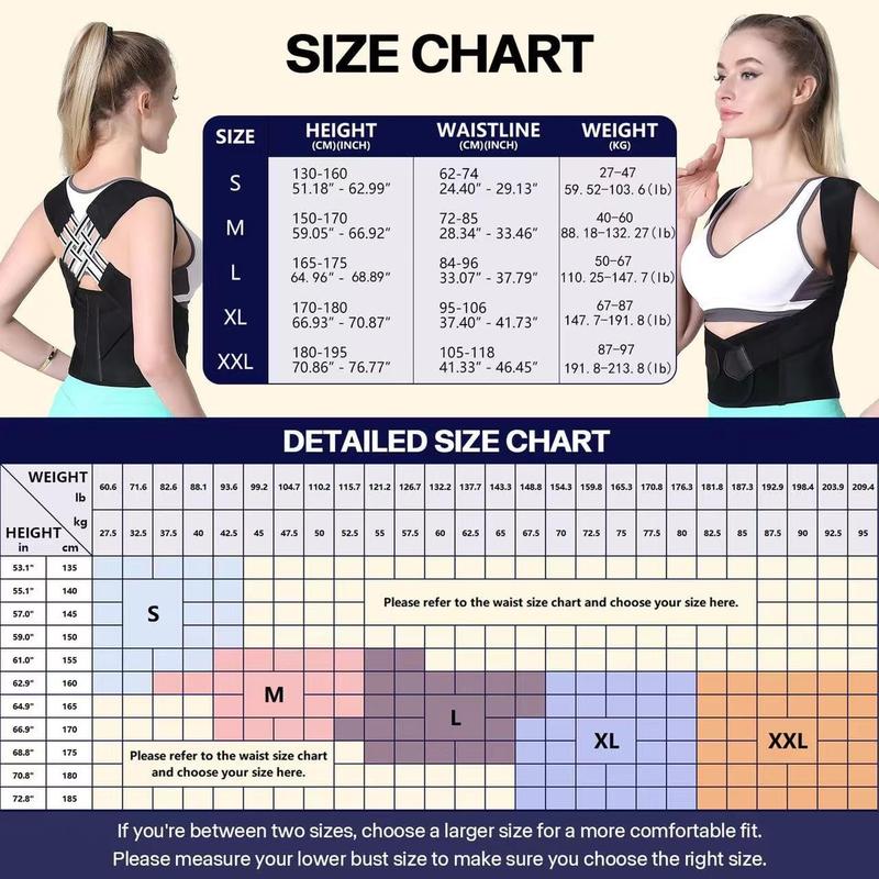 Posture Corrector for Women and Men - Adjustable Shoulder Brace for Back and Spine Alignment - Womenswear, Bodysuits