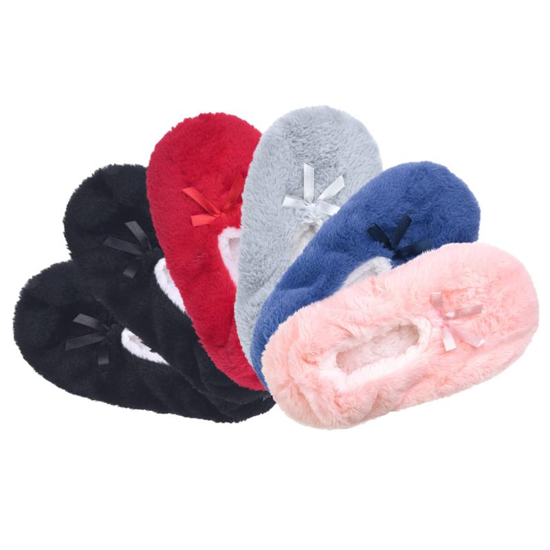 Fuzzy Plush Slipper Socks Fleece Warm Soft Cozy Fluffy Winter Home Cabin Premium Ballet Flat Ballerina Slipper Comfy Christmas Comfort Gifts for Women