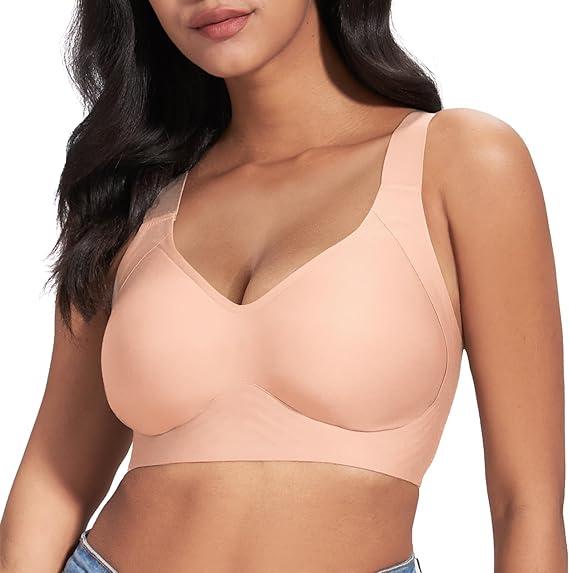 WANAFREE Women Wireless Push Up Bras  Size S to 4XL