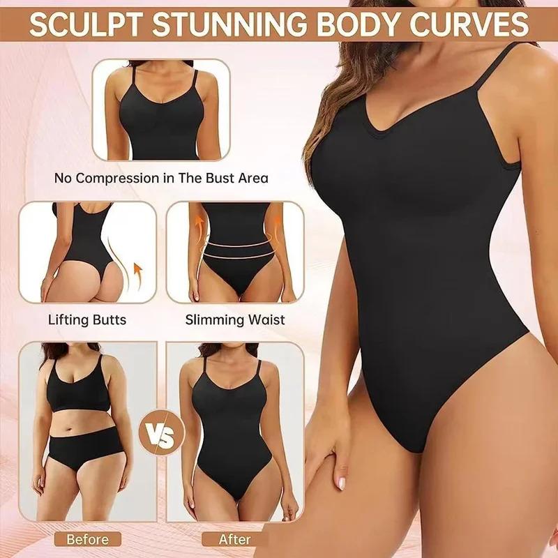 Seamless Shapewear Bodysuit Slimming Girdle Women 1Piece Body Shaper Tummy Control Jumpsuits No Steel Ring Waist Trainer Corset