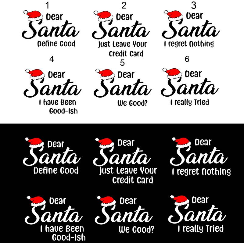 Dear Santa Group T-Shirt, Matching Family Christmas Party Tee, Friends X-mas Group Shirt, Unisex Christmas Sarcastic Tee, Sibling Christmas.