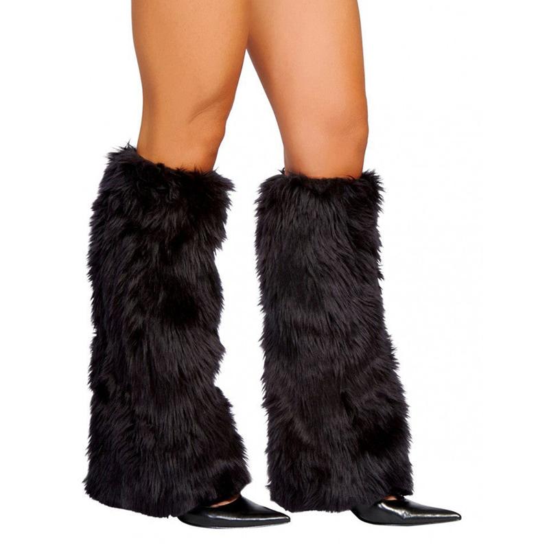 Women Faux Fur Leg Pure, Color Soft and Comfortable Boot, Sleeves Shaggy Winter Leg Warmers, Ladies Clothes for Indoor Outdoor Wear, Ladies Clothes for Daily Wear