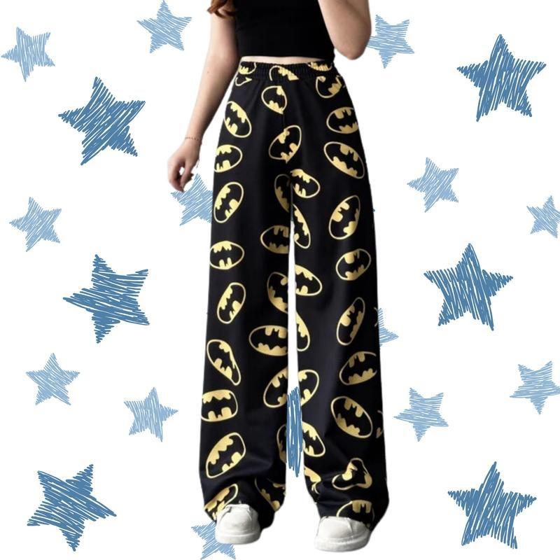 Batt Man Fleece Pajama Pants, Couple Pyjamas Christmas Gift, Sweatpants For Men And Women, Gifts For Family, Friends Or People In Love