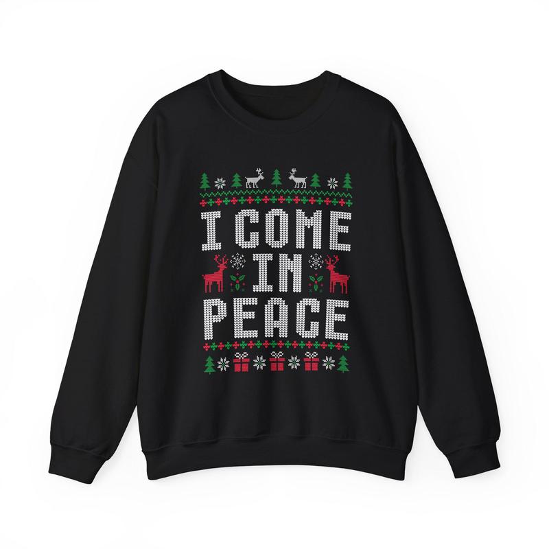 Matching Couples Ugly Christmas Sweater Funny Couple Ugly Christmas Sweater, I Come in Peace Sweatshirts, Matching Couples Christmas, Gifts for Girlfriend, Gifts for Boyfriend, For Men, For Women,