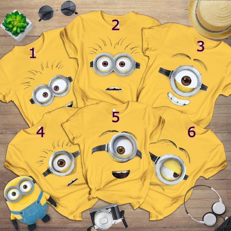 Minions Family Halloween Cosplay Costume Shirt, Group Minions Matching Shirt, Group Costume, Family Costume Matching T-shirts, Despicable Me Minions Unisex Sweatshirt