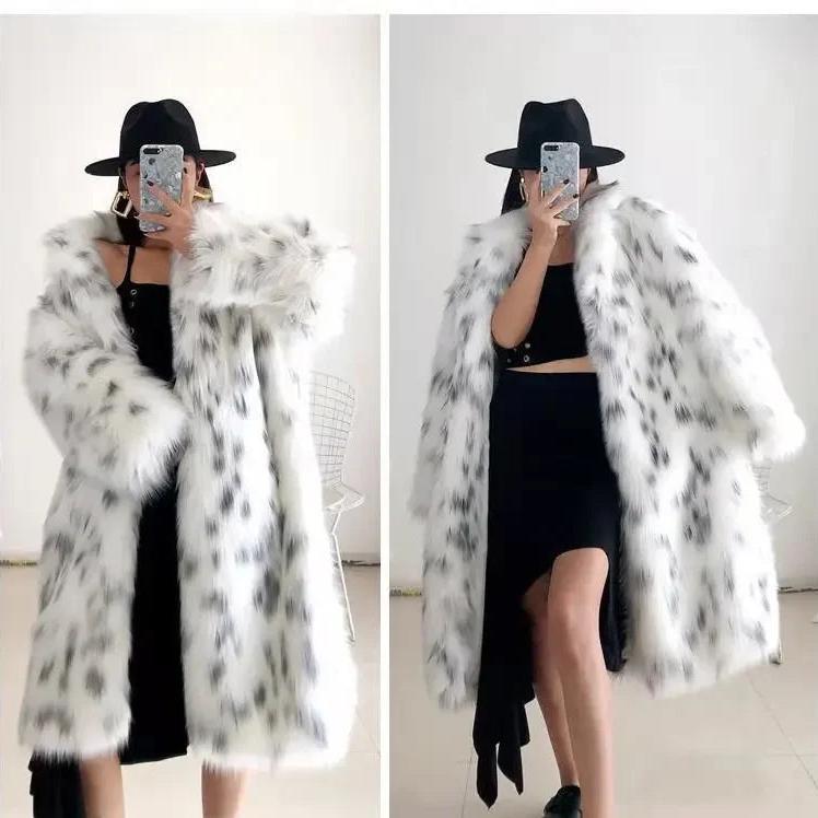 2024 European American Fur Jacket Women's Long Sleeve Fox Fur Jacket Long Waistless Clothing Womenswear Coats Tops Comfort Outerwear Longsleeves Maternity Womenswear Coats Womenswear Coats Womenswear Coats Womenswear Coats Womenswear Coats