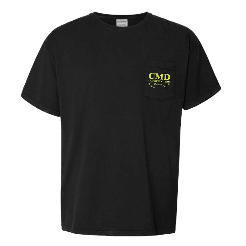 Couple More Days Construction - Black Pocket Tee