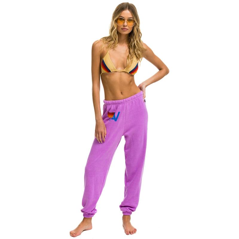 LOGO SWEATPANTS - NEON PURPLE