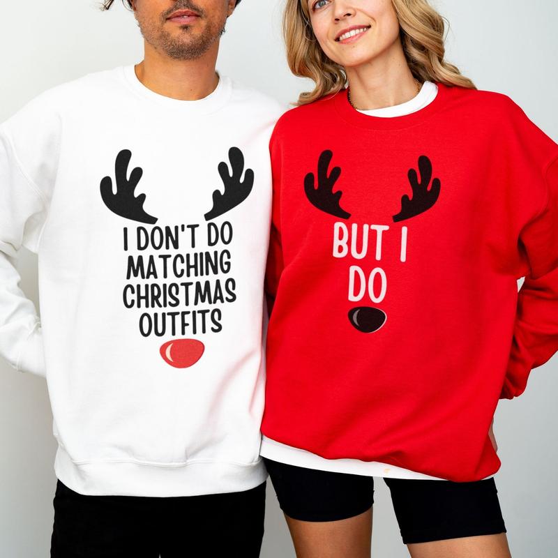 I Don't Do Matching Christmas Shirt Couples Christmas Pajamas Tops Matching Christmas Pajamas Couple Couples Christmas Shirts Christmas 1ZQ Womenswear Clothing