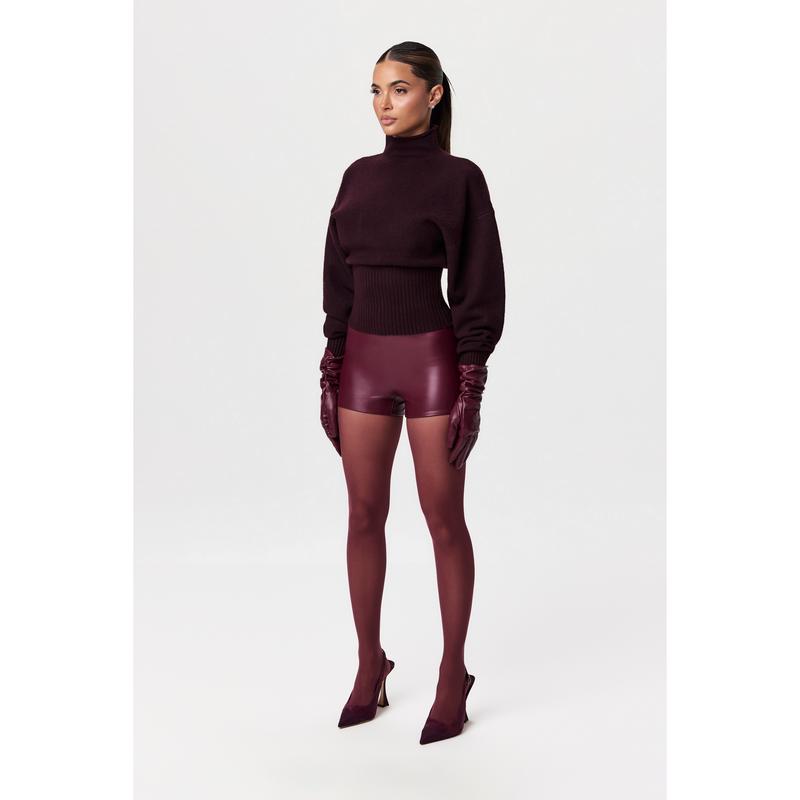 Vegan Leather Hot Pants